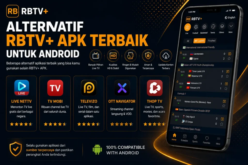 Alternatif RBTV STREAMING Terbaik untuk Android Alternatif RBTV STREAMING Terbaik untuk Android