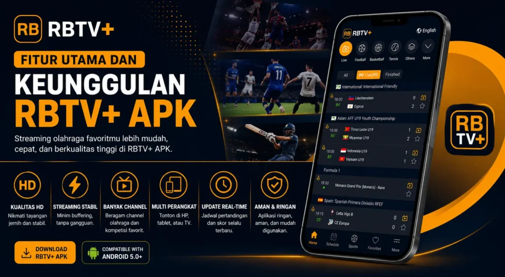 Fitur Utama dan Keunggulan RBTV STREAMING Fitur Utama dan Keunggulan RBTV STREAMING