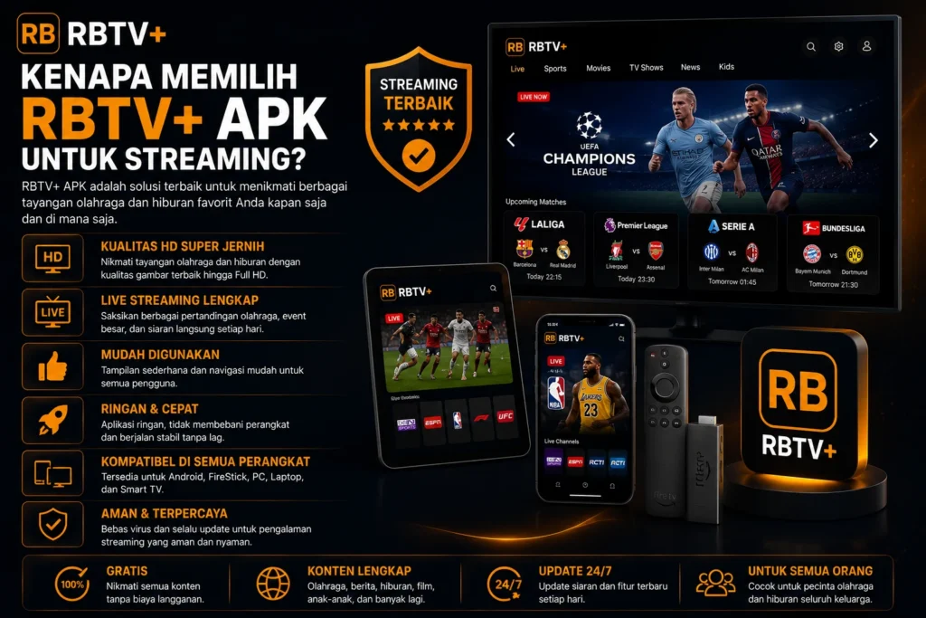 Kenapa Memilih RBTV STREAMING untuk Streaming