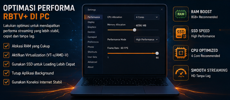 Optimasi Performa RBTV STREAMING di PC