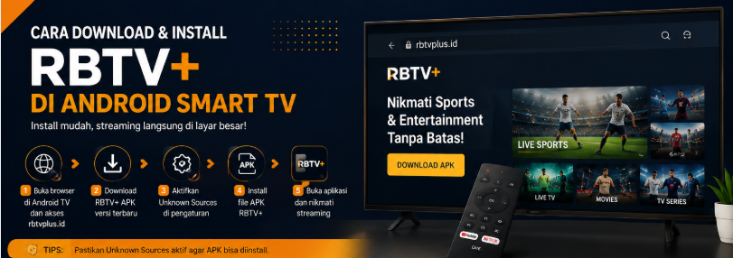 Cara Download dan Install RBTV STREAMING di Android Smart TV